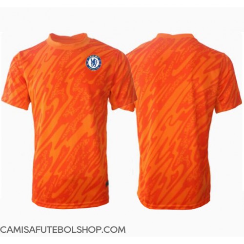 Camisa de time de futebol Chelsea Goleiro Replicas 1º Equipamento 2024-25 Manga Curta